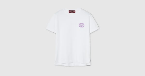 ミディアムコットンジャージー Tシャツ ・ホワイト | GUCCI公式