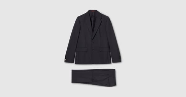 Wool mohair suit in black | GUCCI® US
