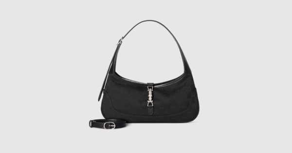 ジャッキー スリム〕スモール ショルダーバッグ ・ブラック GG