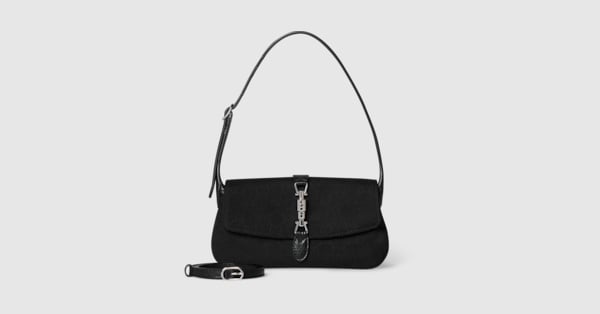 Gucci Jackie mini bag in black GG canvas | GUCCI® US