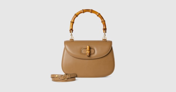 GUCCI レザーバッグ Gucci Bamboo 1947 small bag in black leather | GUCCI® US