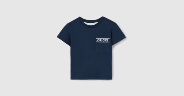 ベビー〕コットン Tシャツ ・ダークブルー | GUCCI公式