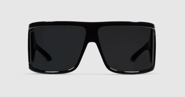 Mask frame sunglasses in black | GUCCI® US
