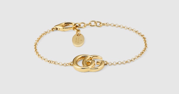GG Marmont chain bracelet in gold-toned brass | GUCCI® US