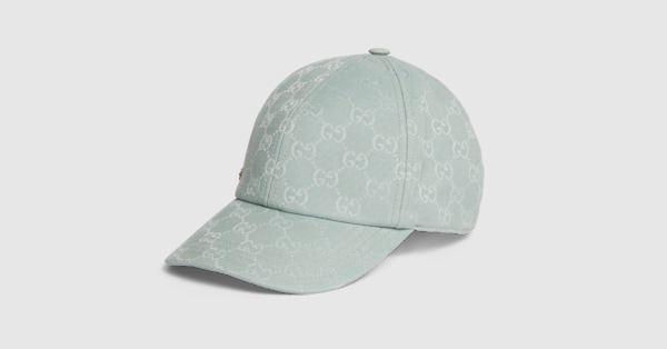 GG canvas baseball hat in icy blue | GUCCI® US