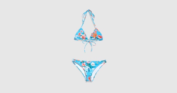 Printed stretch jersey bikini in multicolor | GUCCI® US