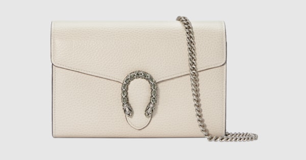 White Leather Dionysus Mini Chain Bag | GUCCI® US