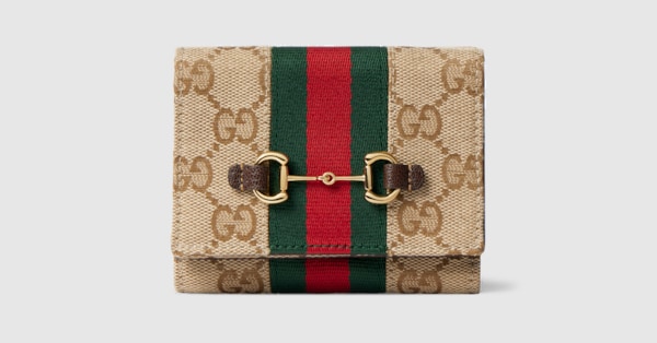 GUCCI グッチ ホースビット GGキャンバス 財布 アイボリー GUCCI（グッチ） 財布 カードケースウォレット レディース メンズ GG