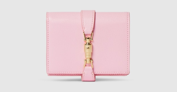 Gucci Jackie medium wallet in light pink leather | GUCCI® US