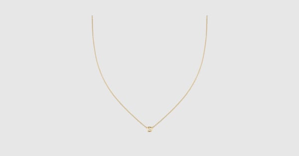 グッチ インターロッキング〕18K ペンダント ネックレス ・18K