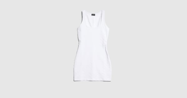 GG jersey jacquard dress in white | GUCCI US GG jersey jacquard dress in white | GUCCI US