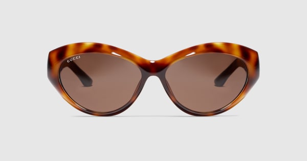 GUCCI トータスシェル キャットアイサングラス オーバルフレーム サングラス ・ダークブラウン トータスシェル