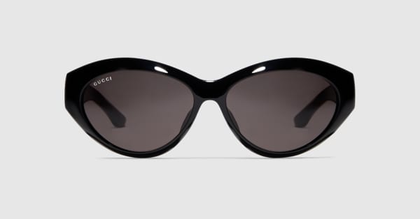 キャットアイフレーム サングラス ・ブラック | GUCCI公式