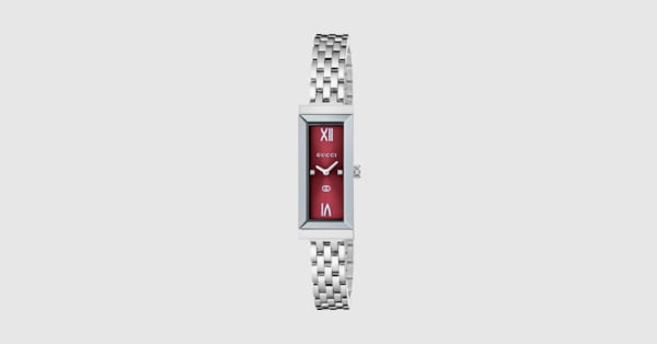 G-Frame watch, 14x34mm in steel | GUCCI® US