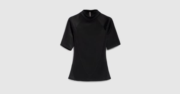 Medium jersey T-shirt in black | GUCCI® US