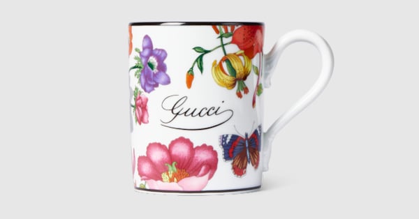グッチ フローラ プリント マグ ・ホワイト ポーセリン | GUCCI公式