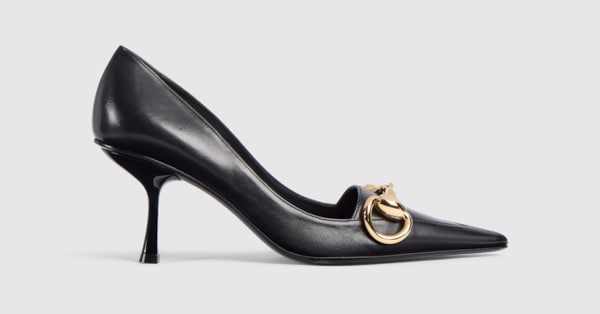 なるなる GUCCI 黒 オープントゥ パンプス　37/23.5cm 875068_AAGOE_1000_001_100_0000