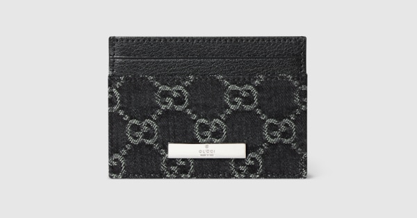 GUCCI プラーク カードケース ・ブラック GGデニム | GUCCI公式