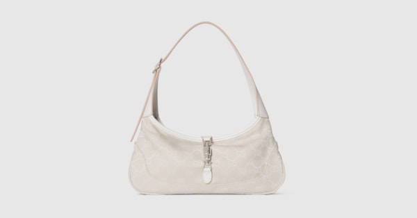 Jackie Slim medium shoulder bag in ivory GG canvas | GUCCI® US