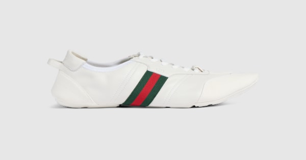 Men's Flex sneaker in white suede and leather | GUCCI® US