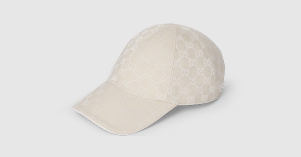 GG cotton canvas baseball hat in ivory | GUCCI® US