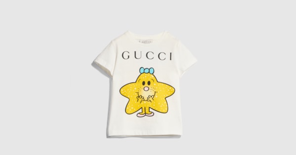 ベビー〕プリント付き コットン Tシャツ ・ホワイト | GUCCI公式