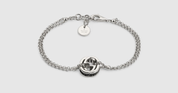 Gucci Interlocking chain bracelet in 925 sterling silver | GUCCI® INT