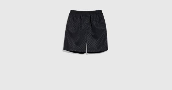 GUCCI グッチ ハーフパンツ シェリーライン 黒 ブラック Sサイズ 短パン GG コットン ファイユ ショートパンツ ・ブラック | GUCCI公式