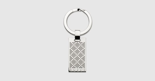 Gucci Diamante keyring in 925 sterling silver | GUCCI® INT