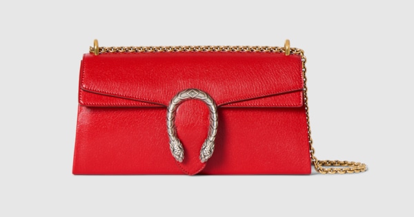 Dionysus medium shoulder bag in red leather | GUCCI® US