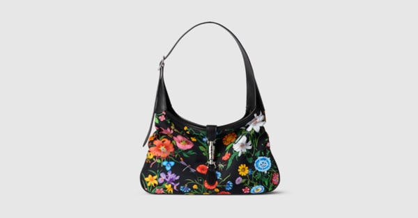 Gucci Jackie 1961 medium shoulder bag in black and multicolor
