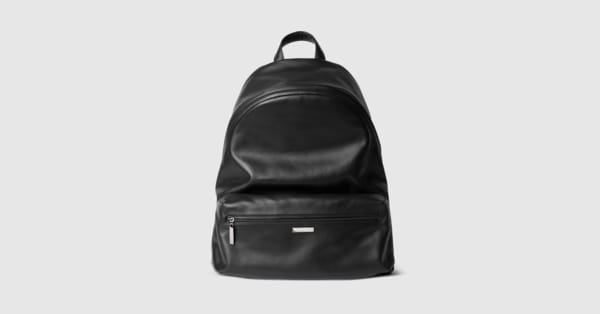 グッチ タグ ラージ バックパック ・ブラックレザー | GUCCI公式
