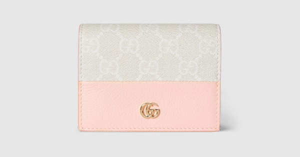 ほぼ未使用【デートの主役】GUCCI スウィング 二つ折り財布 アイボリー 希少 オンライン限定 ダブルG バイカラー スモールウォレット ・アイボリー