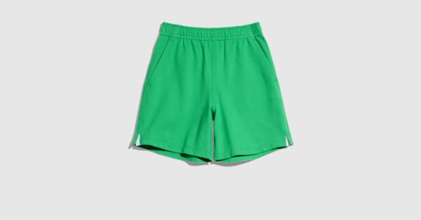 チルドレンズ〕コットンピケ ショートパンツ ・グリーン | GUCCI公式