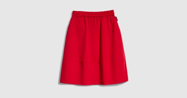 チルドレンズ〕コットンポプリン スカート ・レッド | GUCCI公式