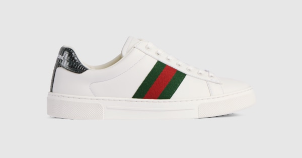 Women's Gucci Ace sneaker in white leather | GUCCI® CA