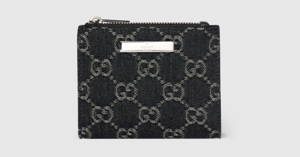 グッチ プラーク スモール ウォレット ・ブラック GGデニム | GUCCI公式