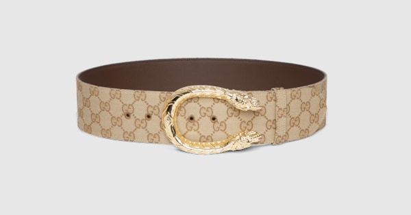 Dionysus wide belt in sand and brown GG canvas | GUCCI® US