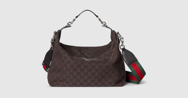 Brera medium crossbody bag in dark brown GG canvas | GUCCI® US