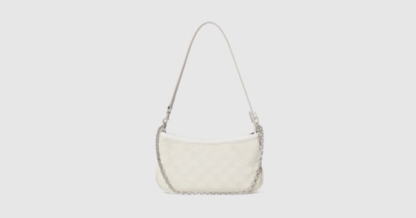 Gossip small shoulder bag in ivory GG canvas | GUCCI® CA