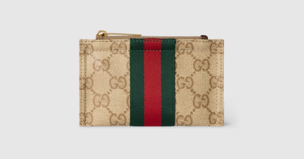 with pouch Mini 小物入れ GUCCI Web CA GUCCI® | canvas GG brown and sand in 小物
