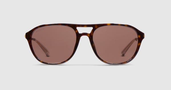 Specialized-fit navigator sunglasses in brown tortoiseshell