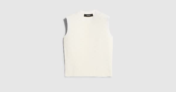 GG fine viscose jacquard top in white | GUCCI® ZA