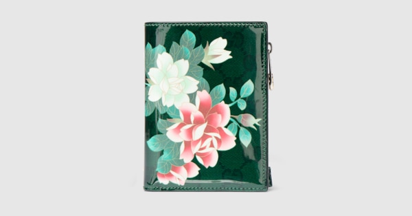 Gucci x 安藤七宝店 日本限定 ミディアム ウォレット ・グリーン GG