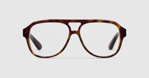 Navigator optical frame in brown tortoiseshell | GUCCI® US