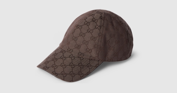 GGコットンキャンバス ベースボールキャップ ・ブラウン | GUCCI公式