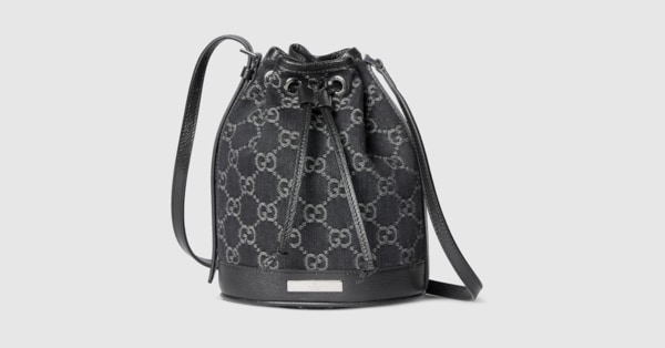 GUCCI プラーク ミニ バケットバッグ ・ブラック GGデニム | GUCCI公式