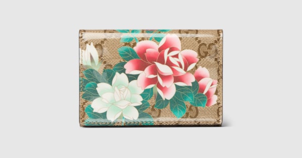 Gucci x 安藤七宝店 日本限定 カードケース ・サンド＆ブラウン GG