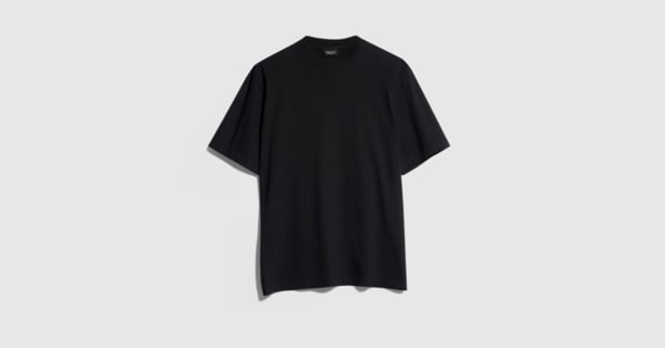 Cotton jersey T-shirt with print in black | GUCCI® US