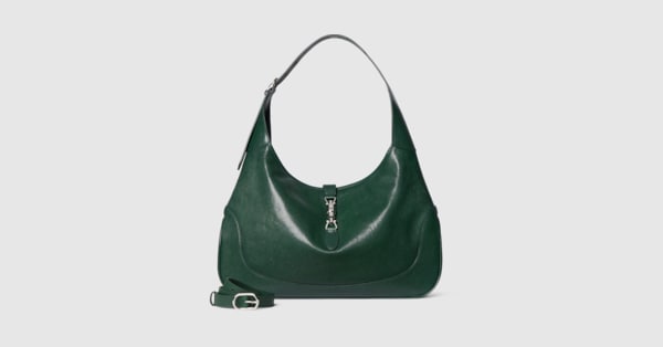 Gucci Jackie 1961 large crossbody bag in dark green leather
